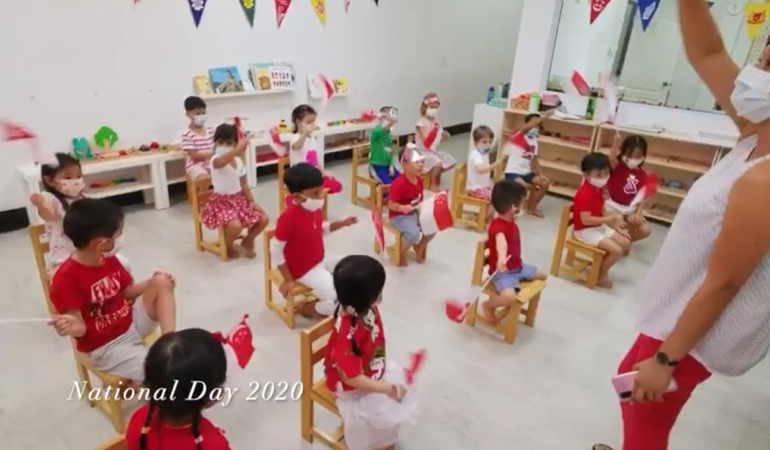 Singapore National Day Celebration at Camelot Learning Centre